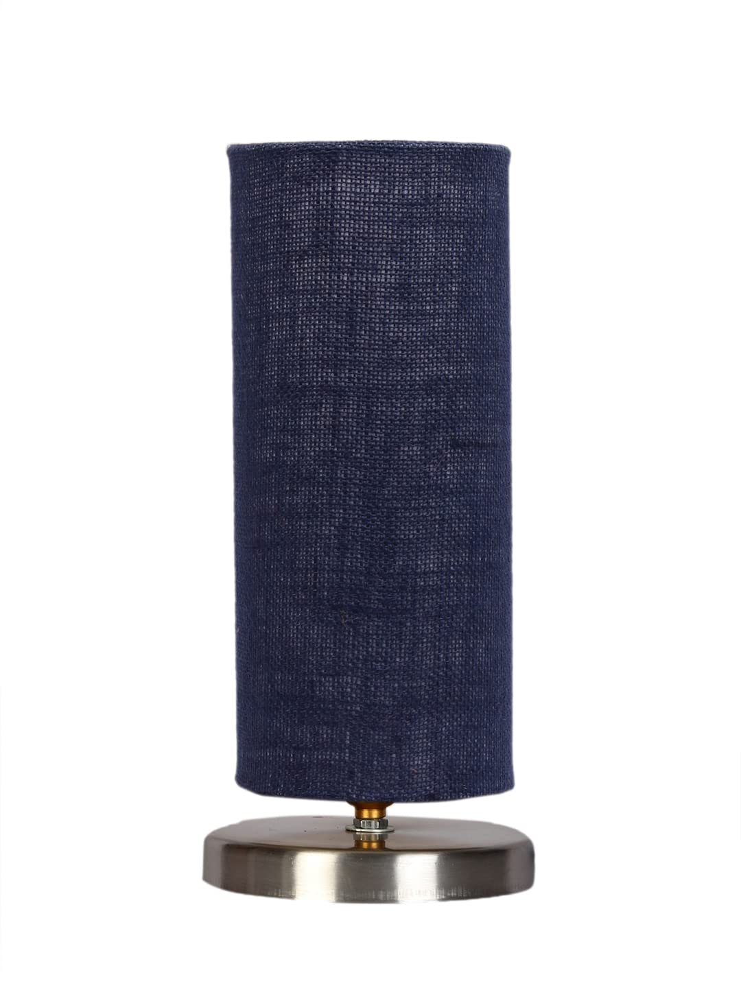 Blue Jute Table lamp with Steel Base