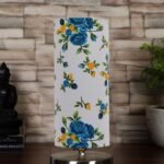 Multicolor Cotton Table lamp with Steel Base -13