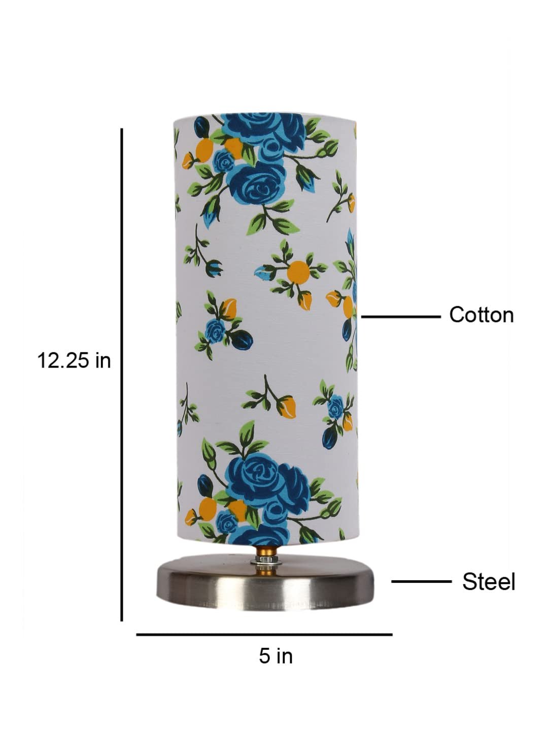 Multicolor Cotton Table lamp with Steel Base -13