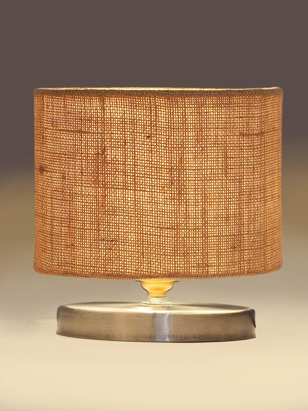 Beige Jute Table lamp with Steel Base -24