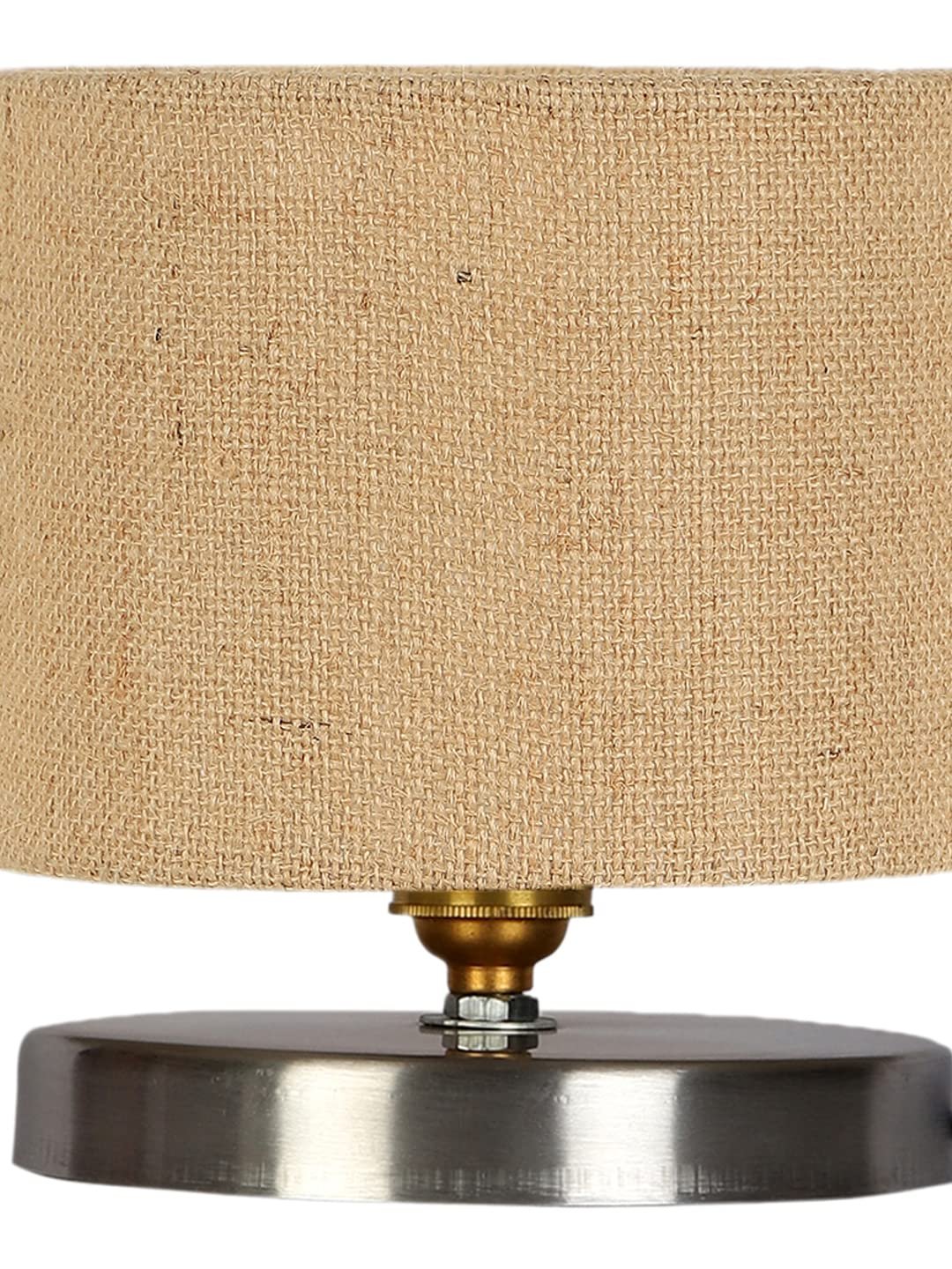 Beige Jute Table lamp with Steel Base -24