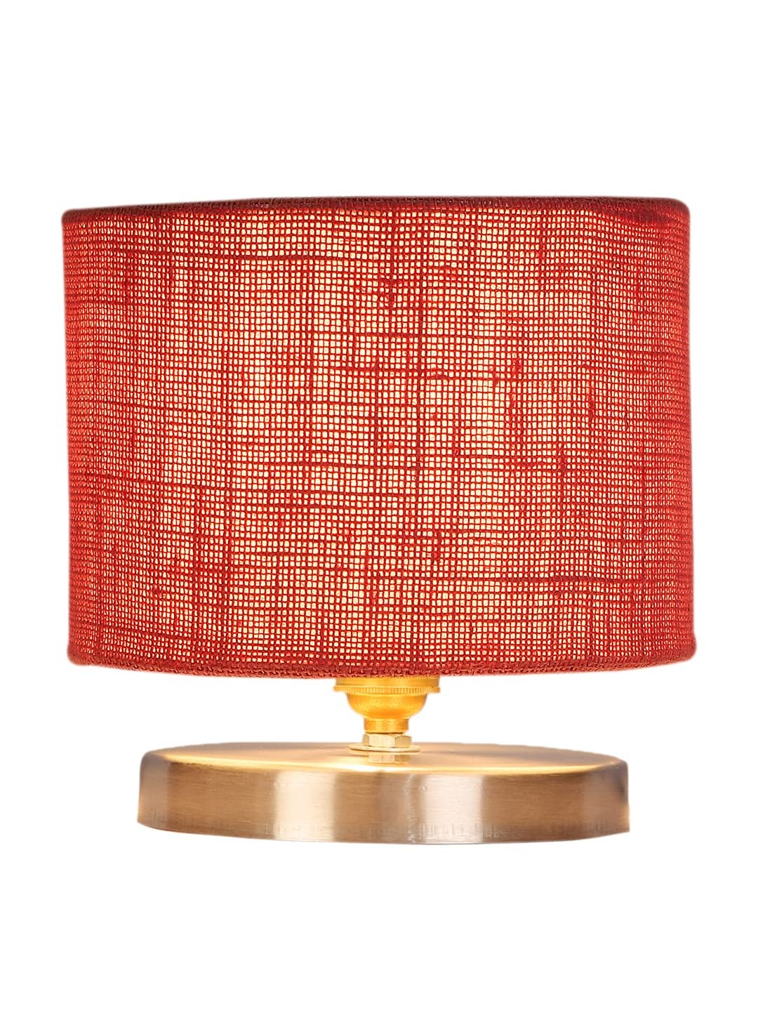 Pink Jute Table lamp with Steel Base