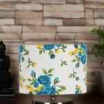 Multicolor Cotton Table lamp with Steel Base -29