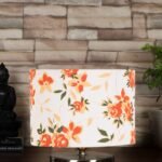 Multicolor Cotton Table lamp with Steel Base -30