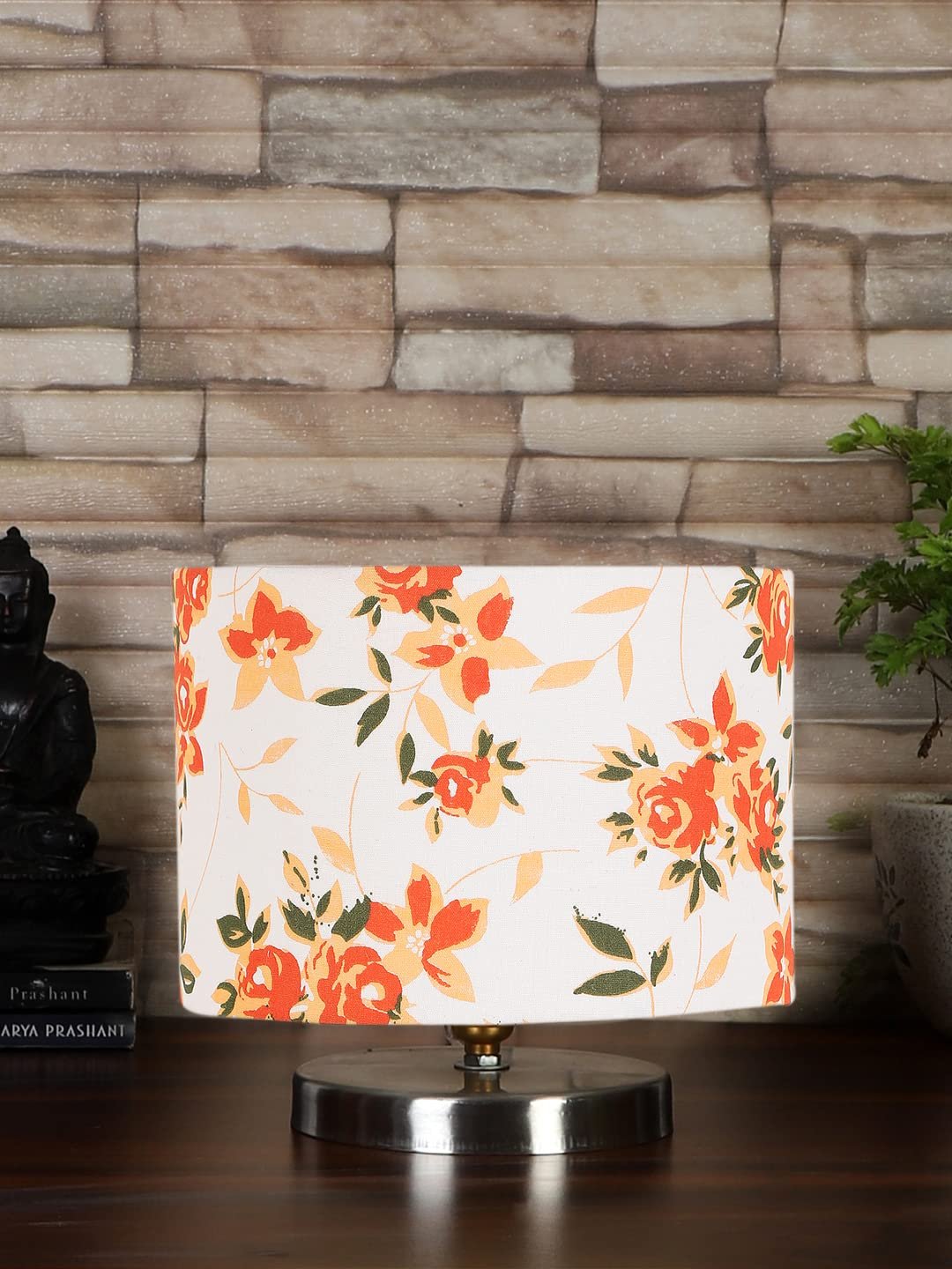 Multicolor Cotton Table lamp with Steel Base -30