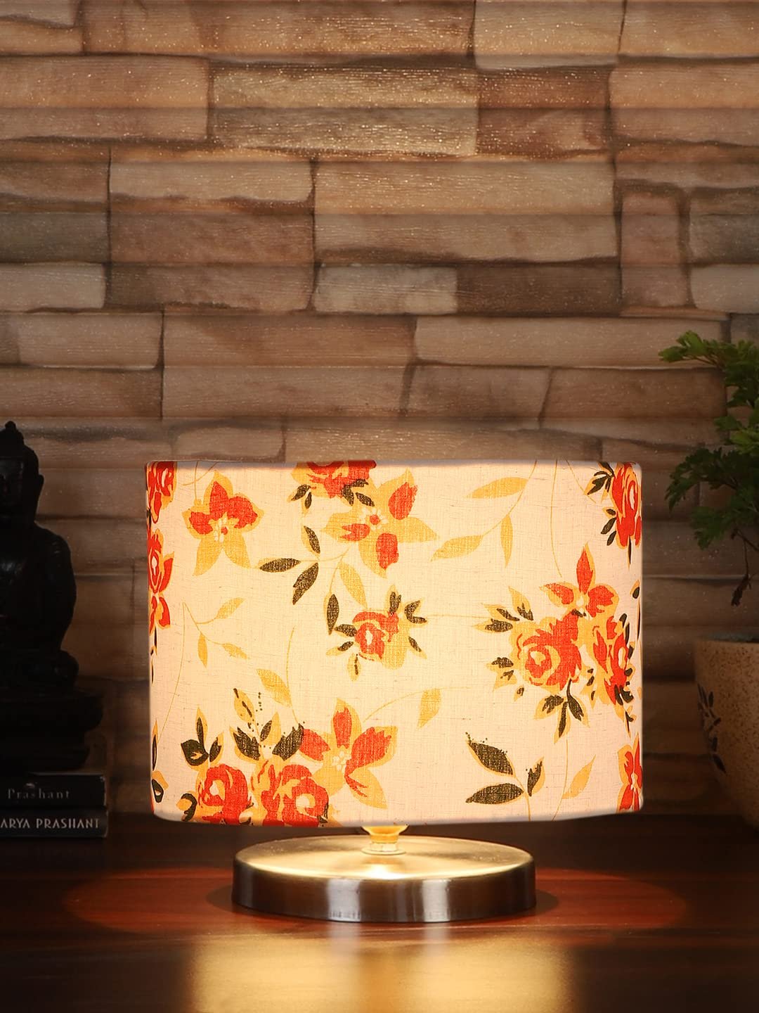 Multicolor Cotton Table lamp with Steel Base -30