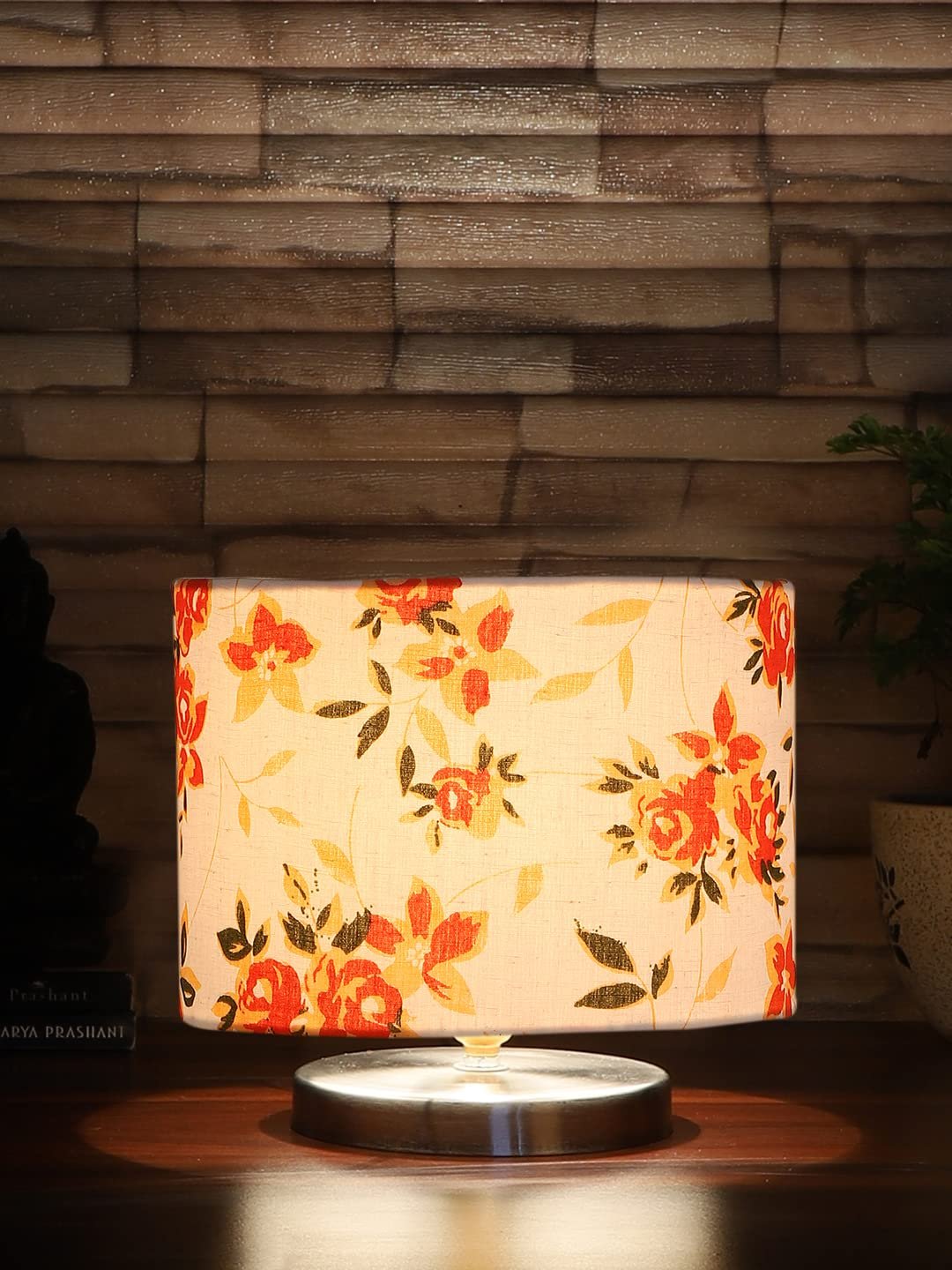 Multicolor Cotton Table lamp with Steel Base -30