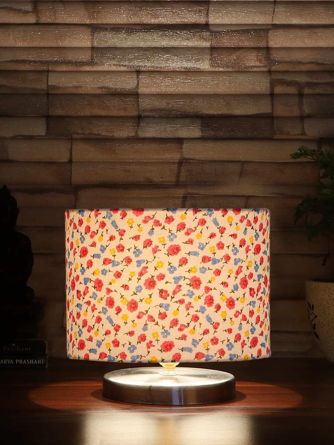 Multicolor Cotton Table lamp with Steel Base -31