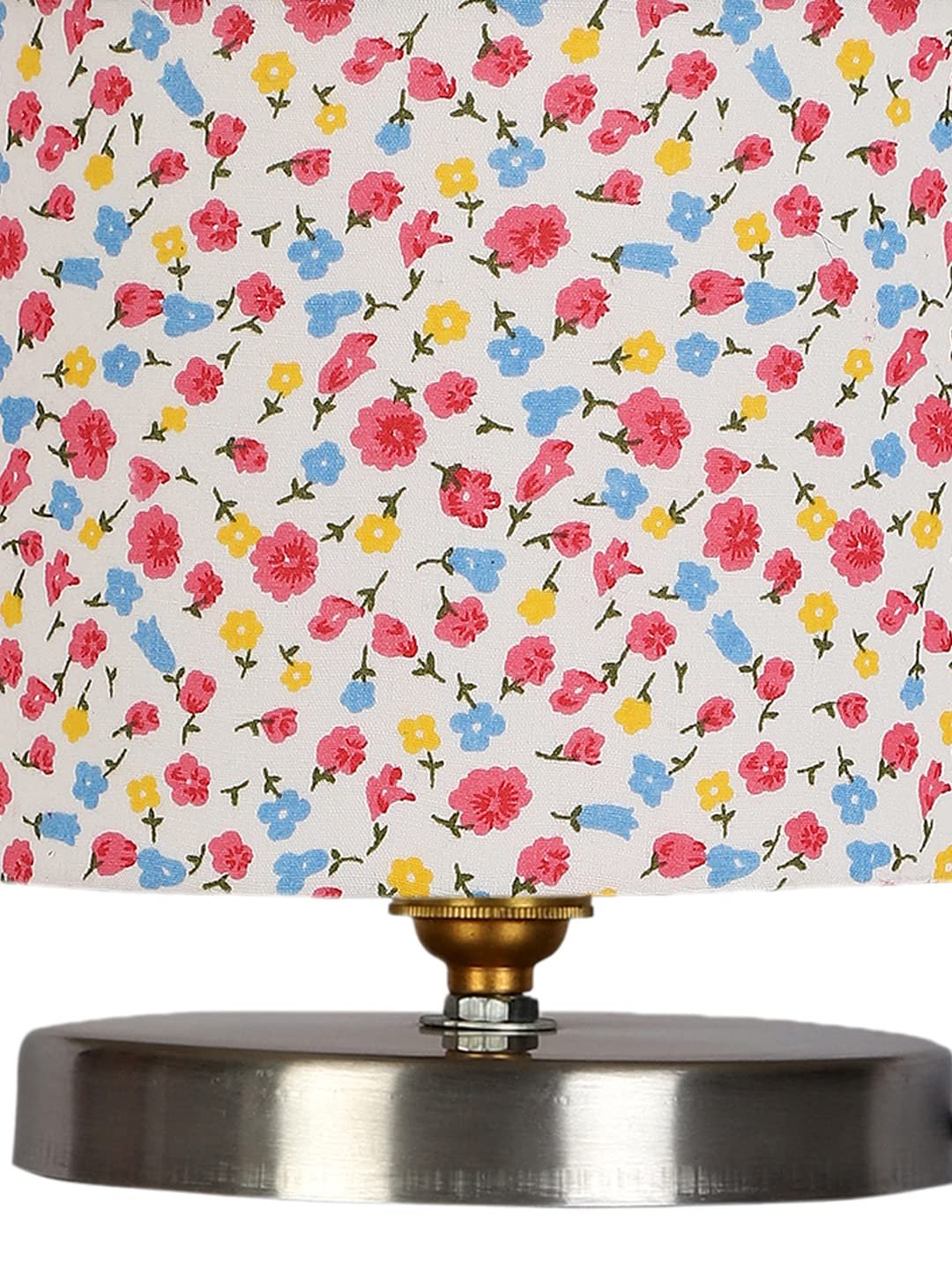 Multicolor Cotton Table lamp with Steel Base -31