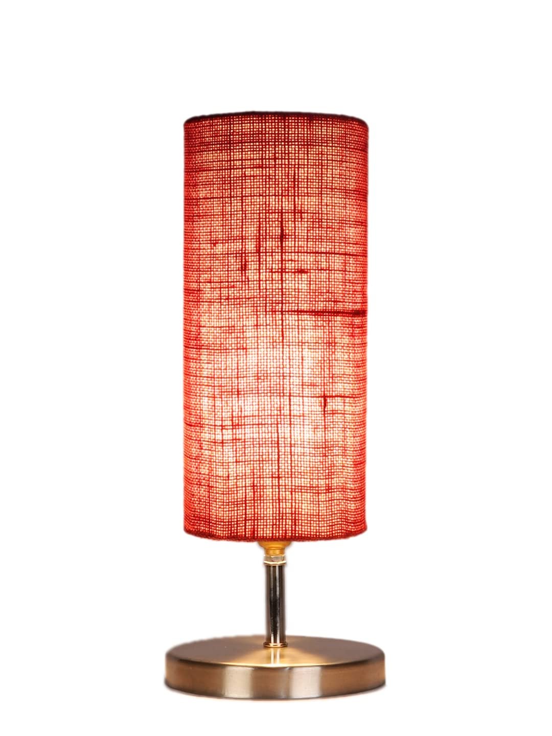 Pink Jute Table lamp with Steel Base -50
