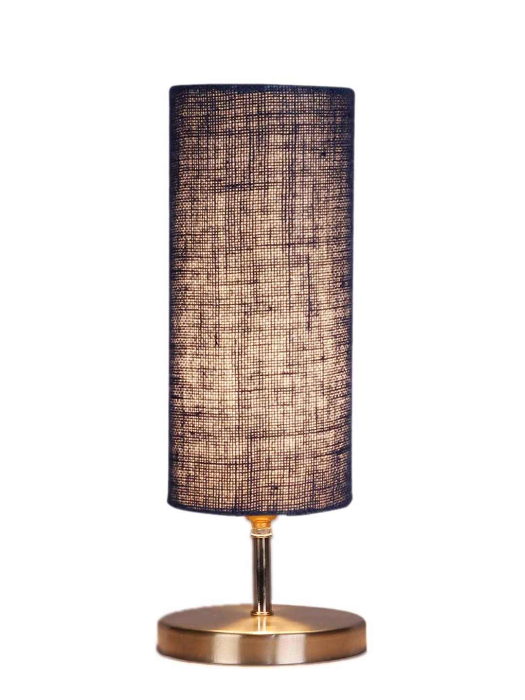 Blue Jute Table lamp with Steel Base -52