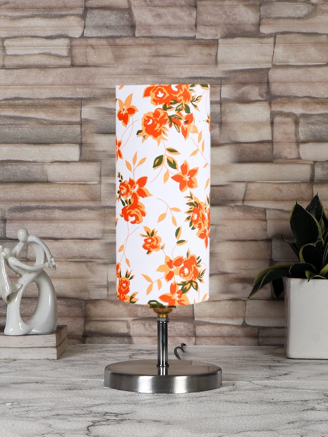 Multicolor Cotton Table lamp with Steel Base -53