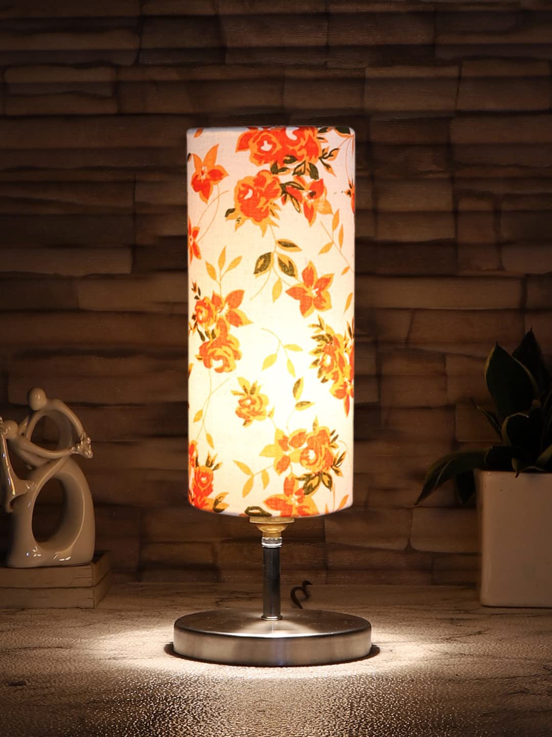 Multicolor Cotton Table lamp with Steel Base -53