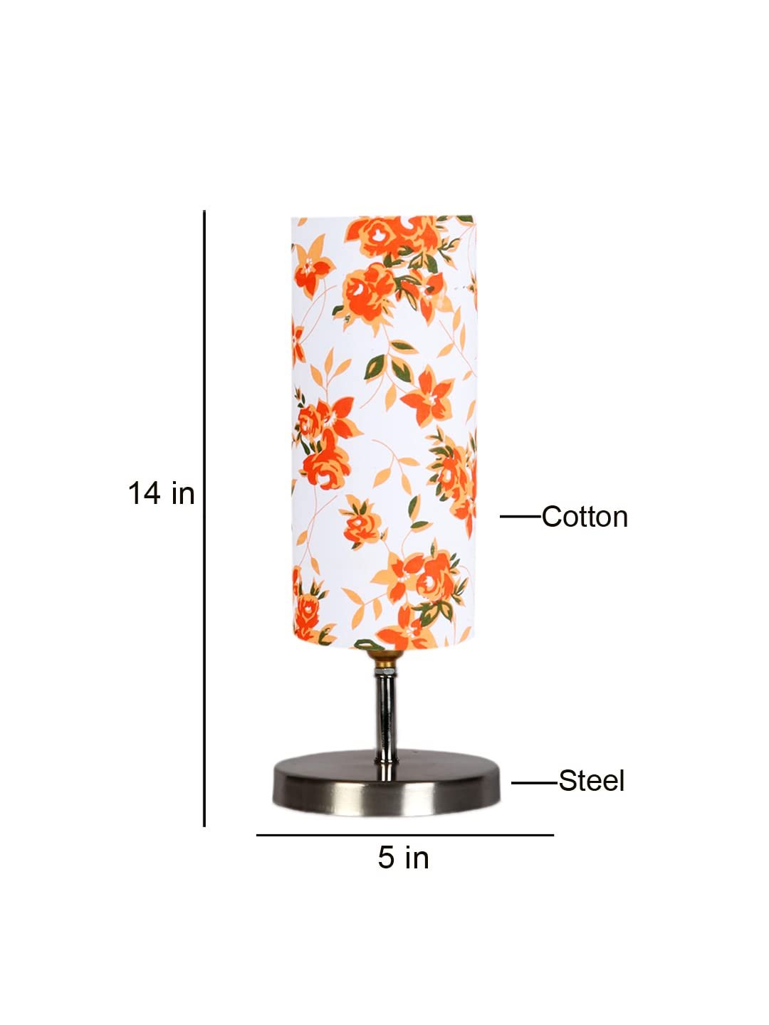 Multicolor Cotton Table lamp with Steel Base -53
