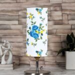 Multicolor Cotton Table lamp with Steel Base -54