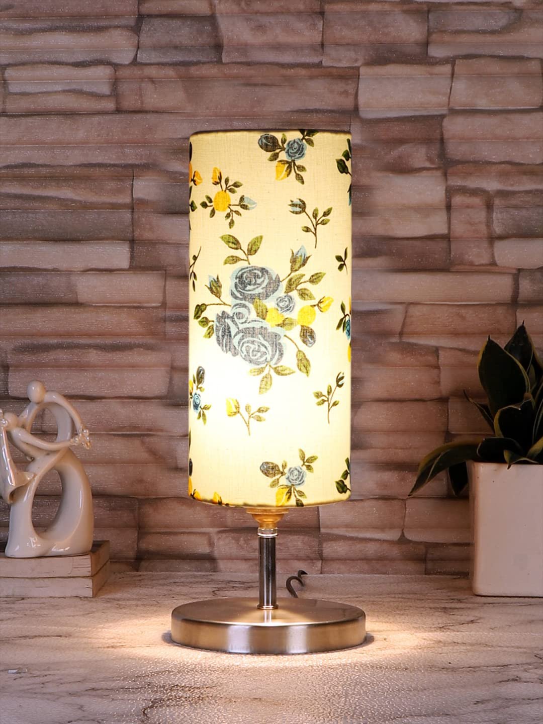 Multicolor Cotton Table lamp with Steel Base -54