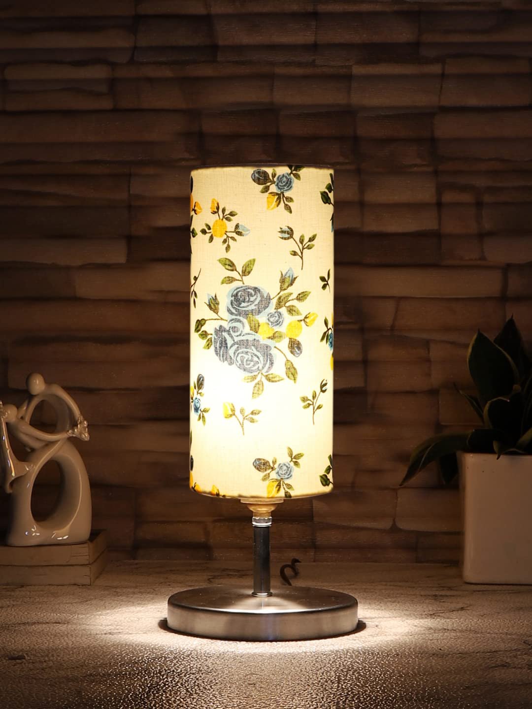 Multicolor Cotton Table lamp with Steel Base -54