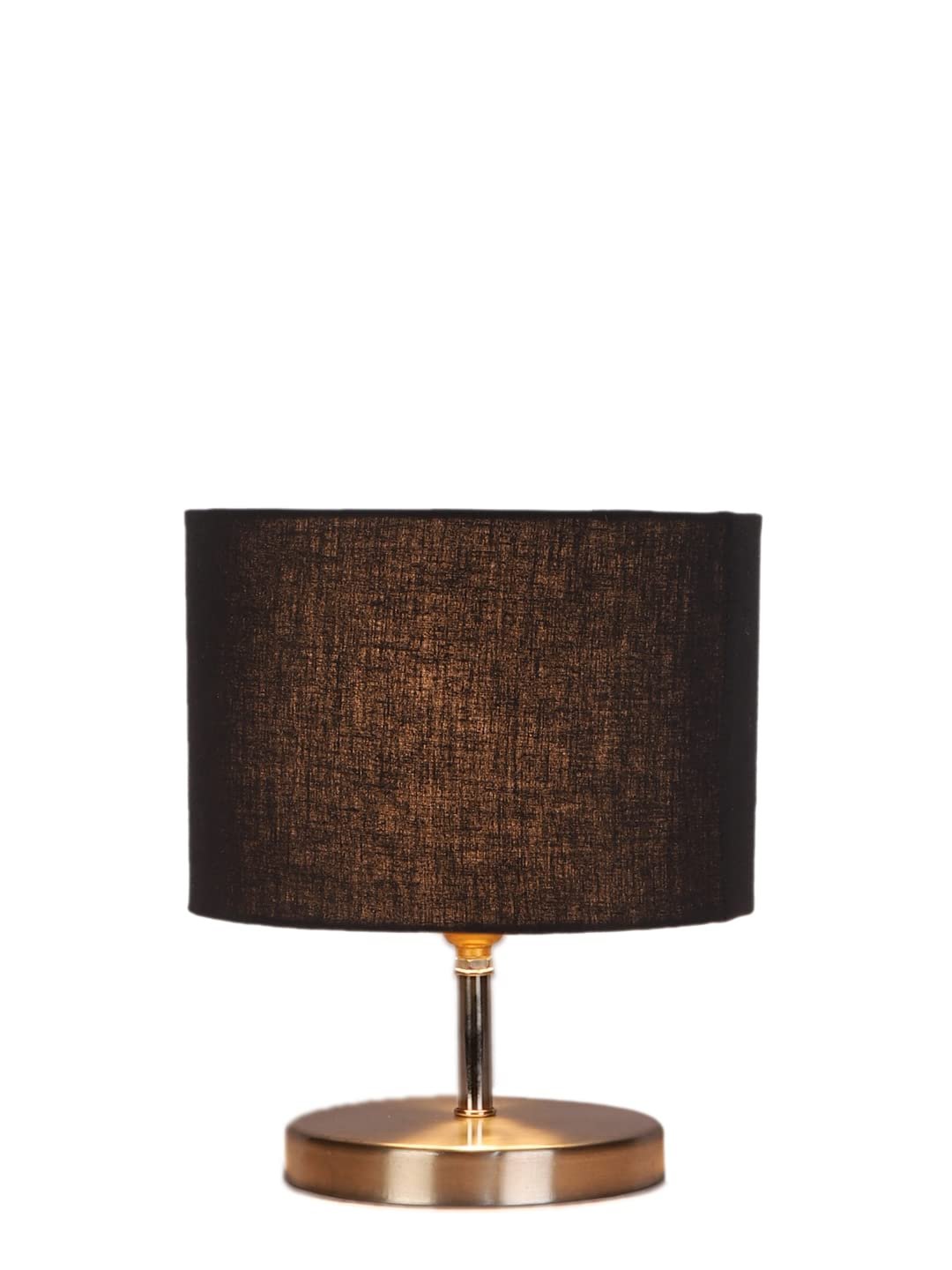 Black Cotton Table lamp with Steel Base -58