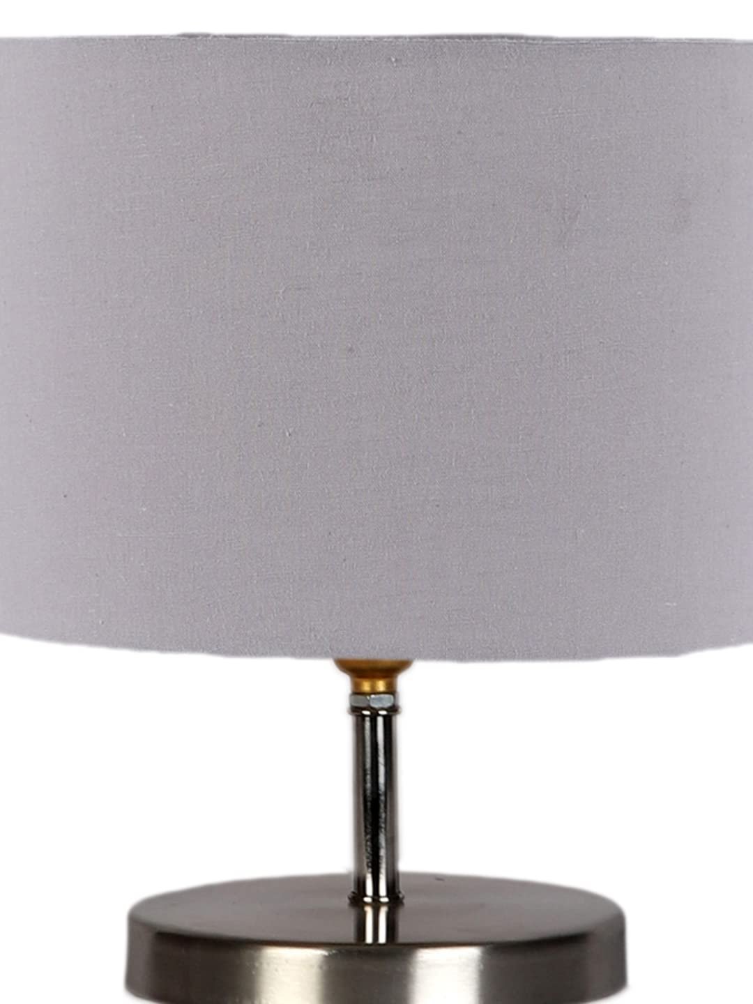 Grey Cotton Table lamp with Steel Base -62
