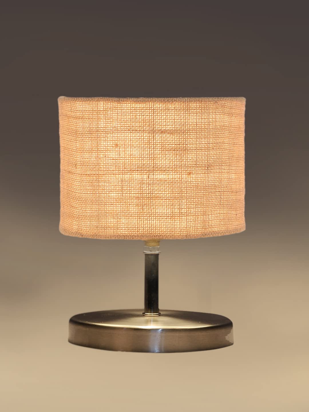 Beige Jute Table lamp with Steel Base -64
