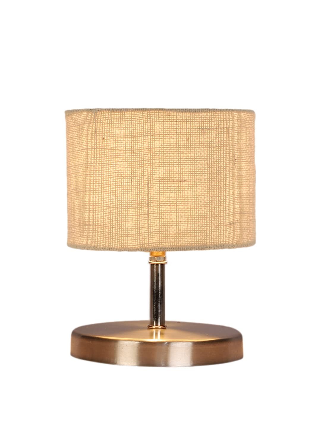 White Jute Table lamp with Steel Base -65