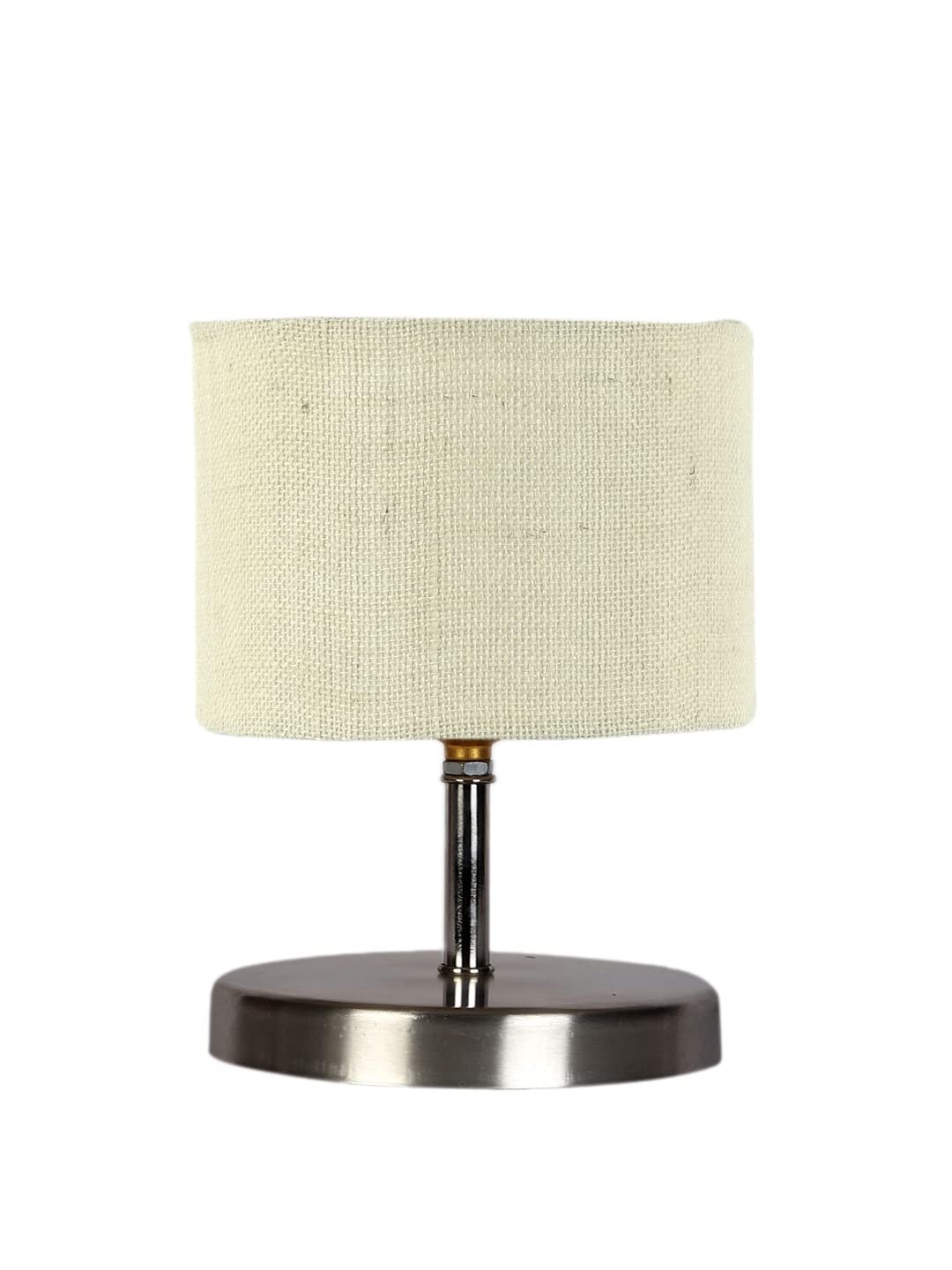 White Jute Table lamp with Steel Base -65