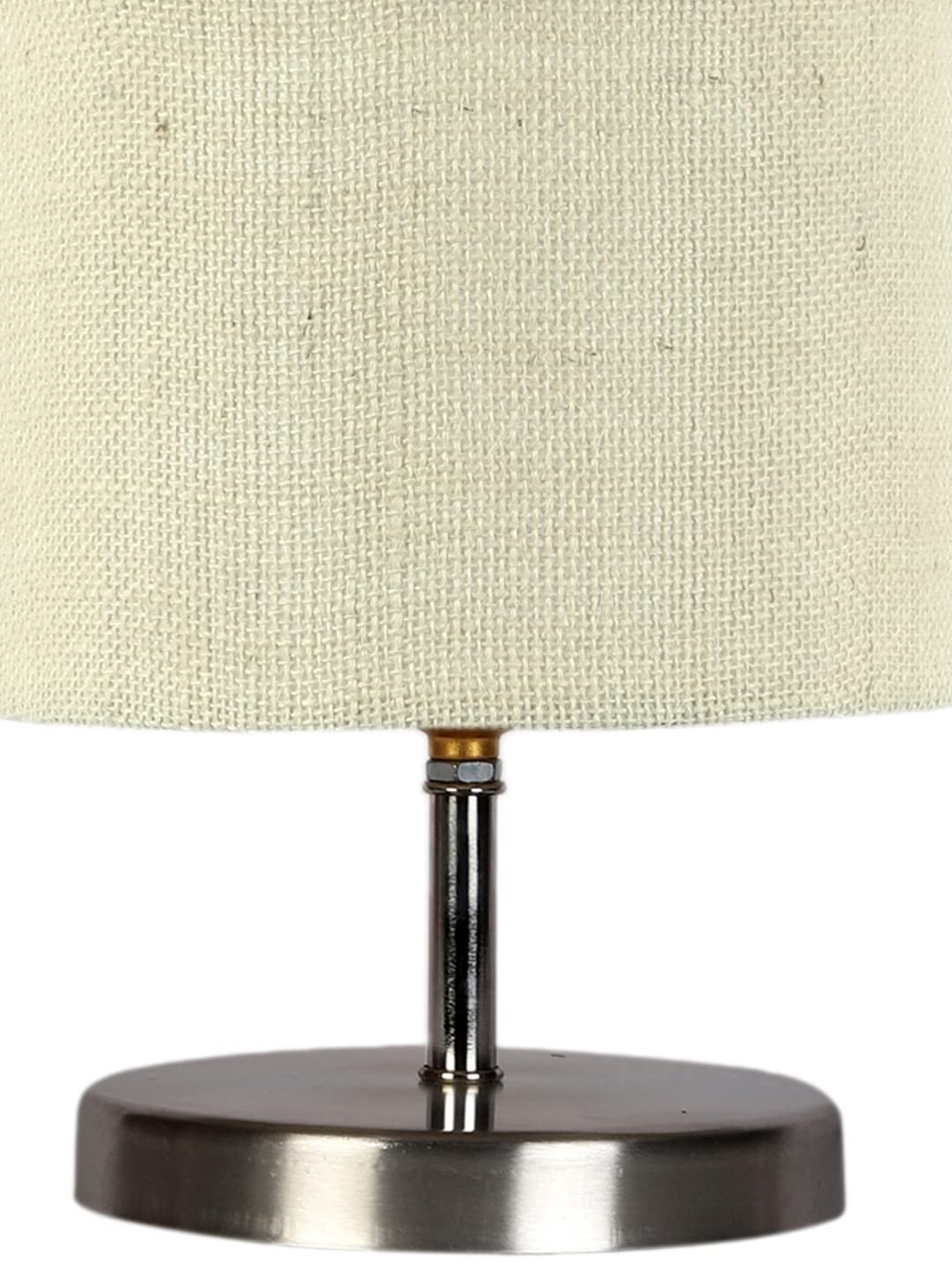 White Jute Table lamp with Steel Base -65