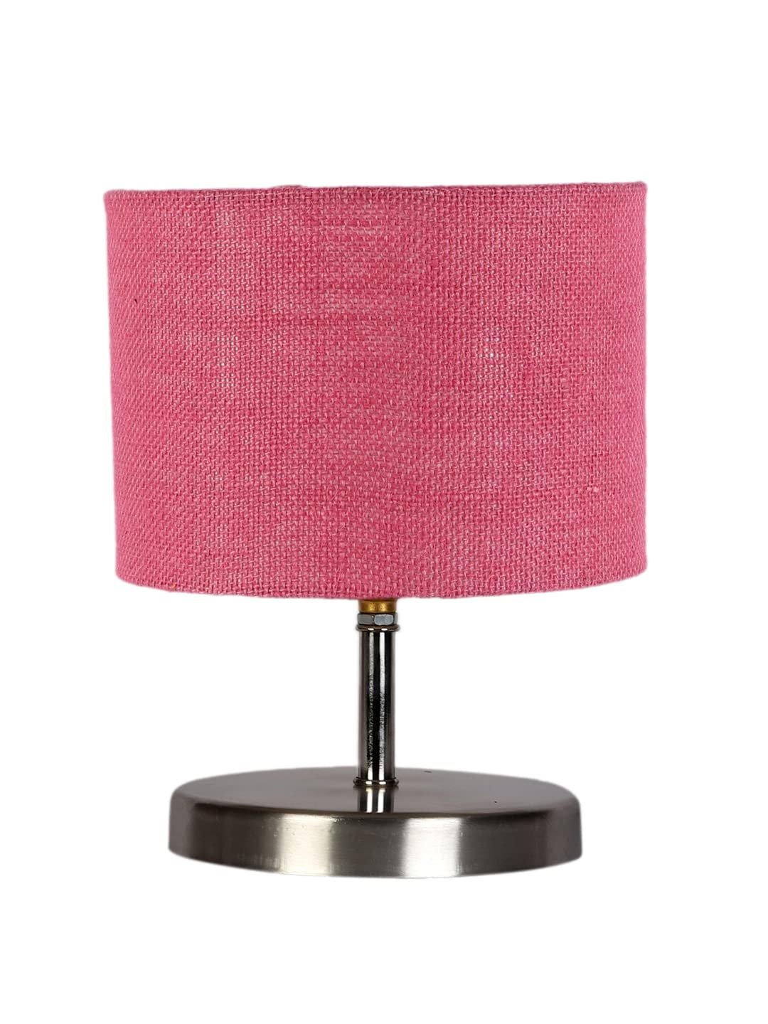 Pink Jute Table lamp with Steel Base -66