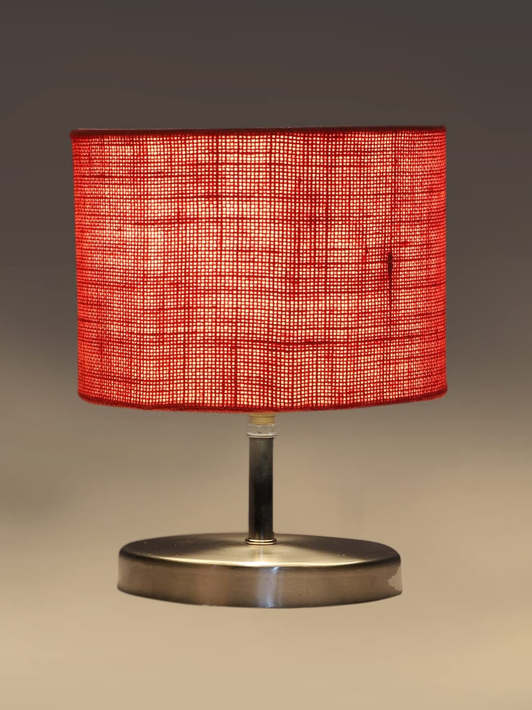 Pink Jute Table lamp with Steel Base -66