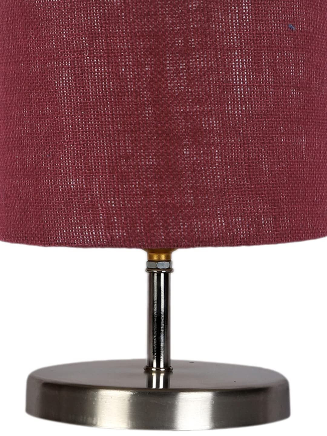Maroon Jute Table lamp with Steel Base -67