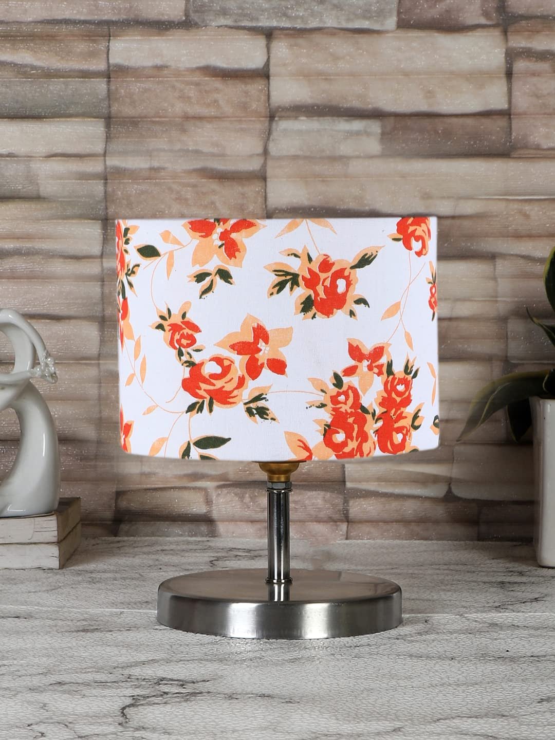 Multicolor Cotton Table lamp with Steel Base -69
