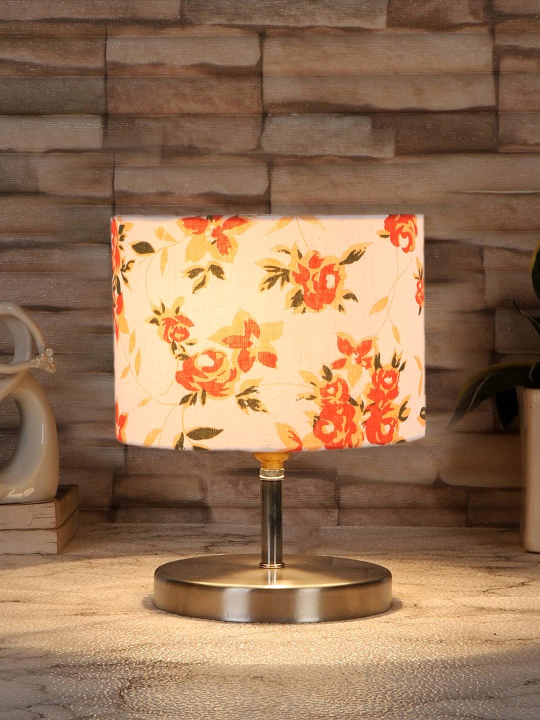 Multicolor Cotton Table lamp with Steel Base -69