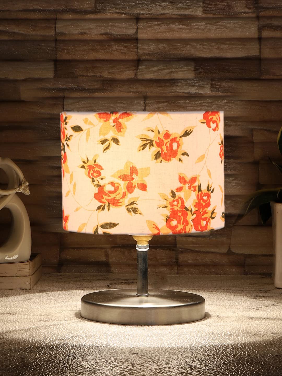 Multicolor Cotton Table lamp with Steel Base -69