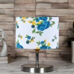 Multicolor Cotton Table lamp with Steel Base -70