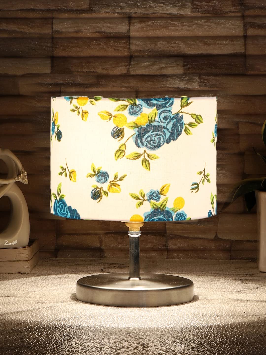 Multicolor Cotton Table lamp with Steel Base -70
