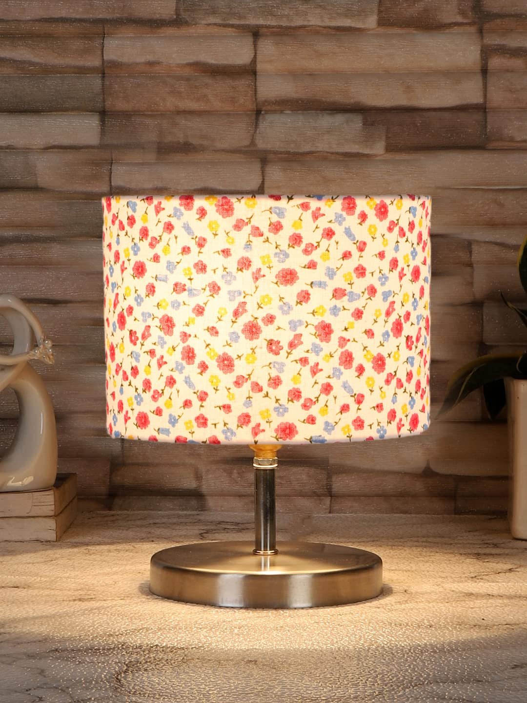 Multicolor Cotton Table lamp with Steel Base -71