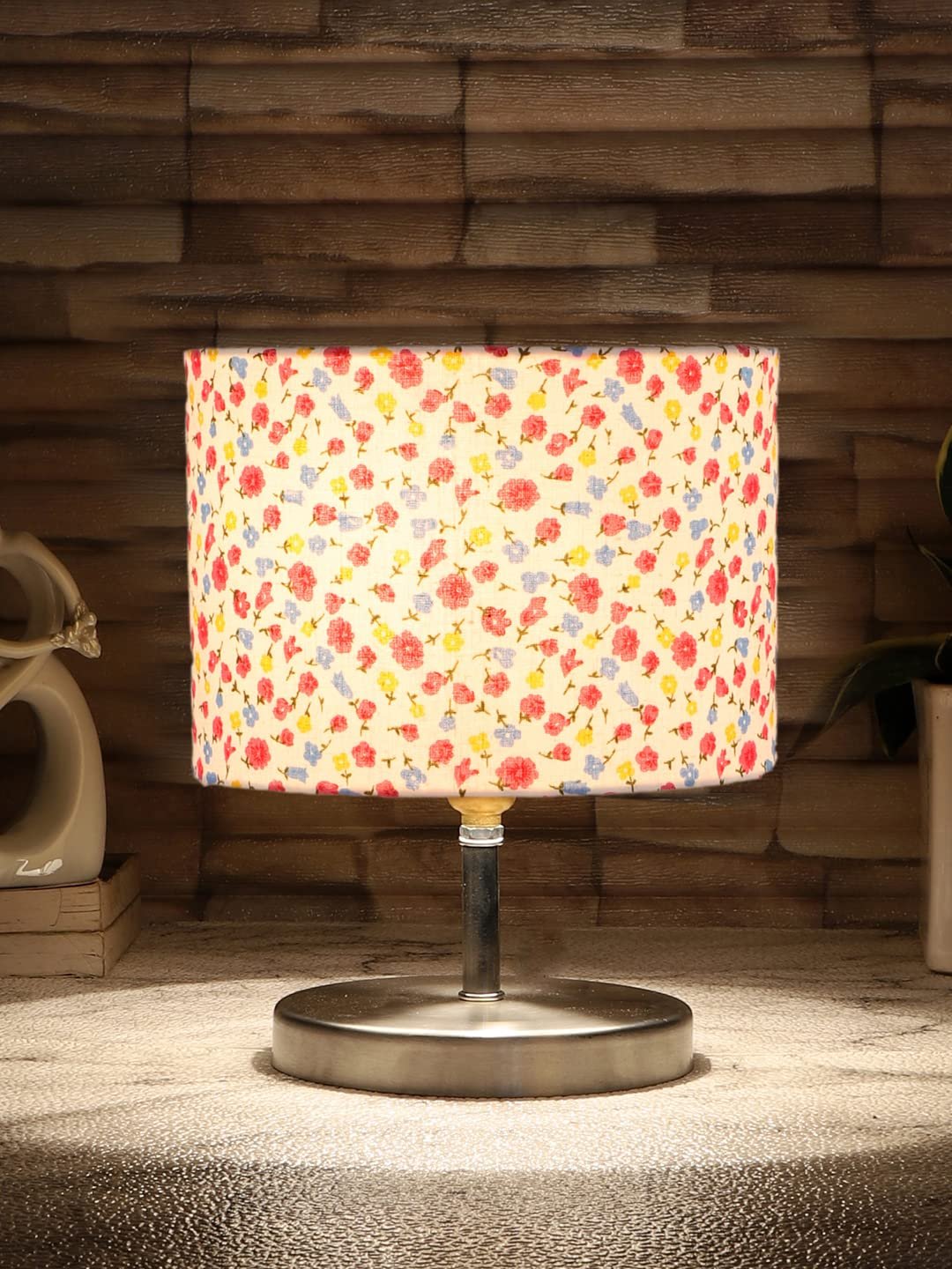 Multicolor Cotton Table lamp with Steel Base -71