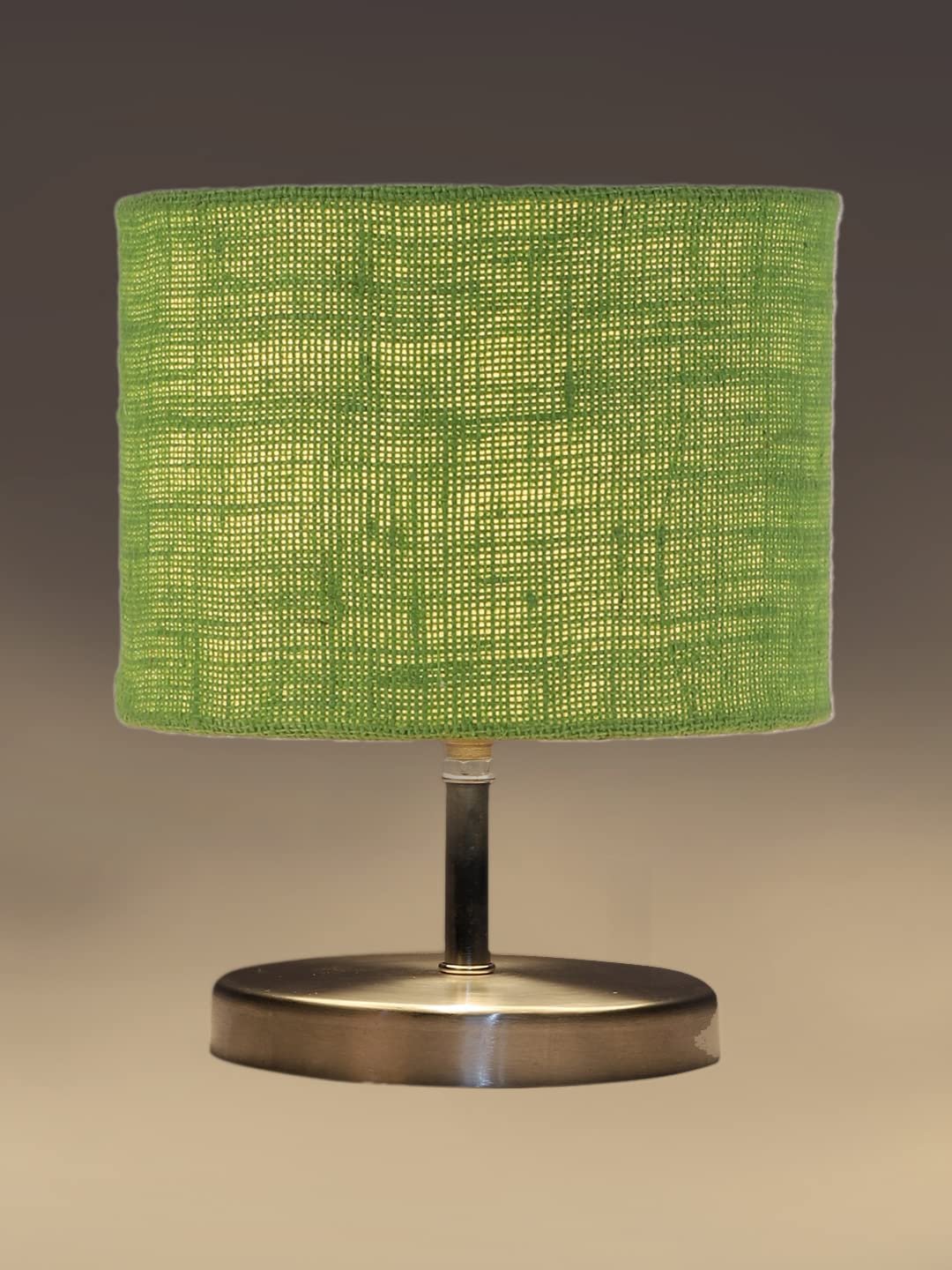 Green Jute Table Lamp with Steel Base -72