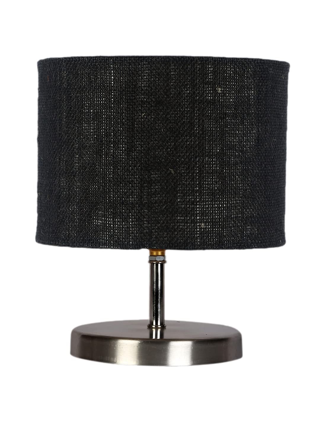 Black Jute Table Lamp with Steel Base -74