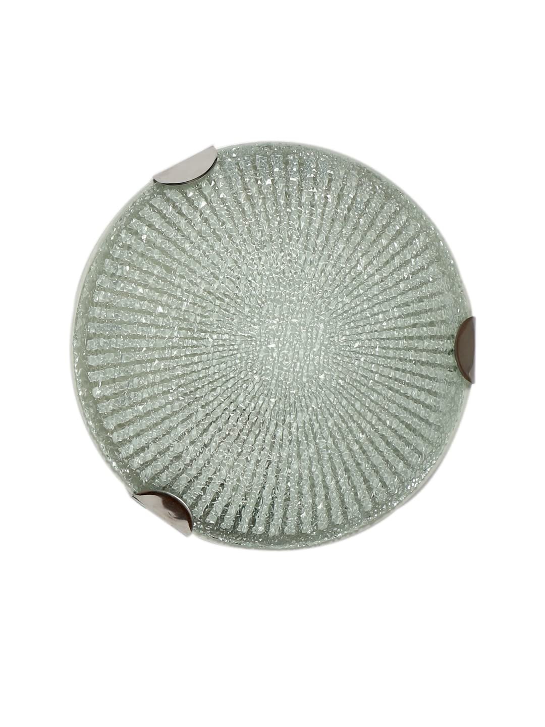 Glass Round Flush Mounted Wall Lamp (T)