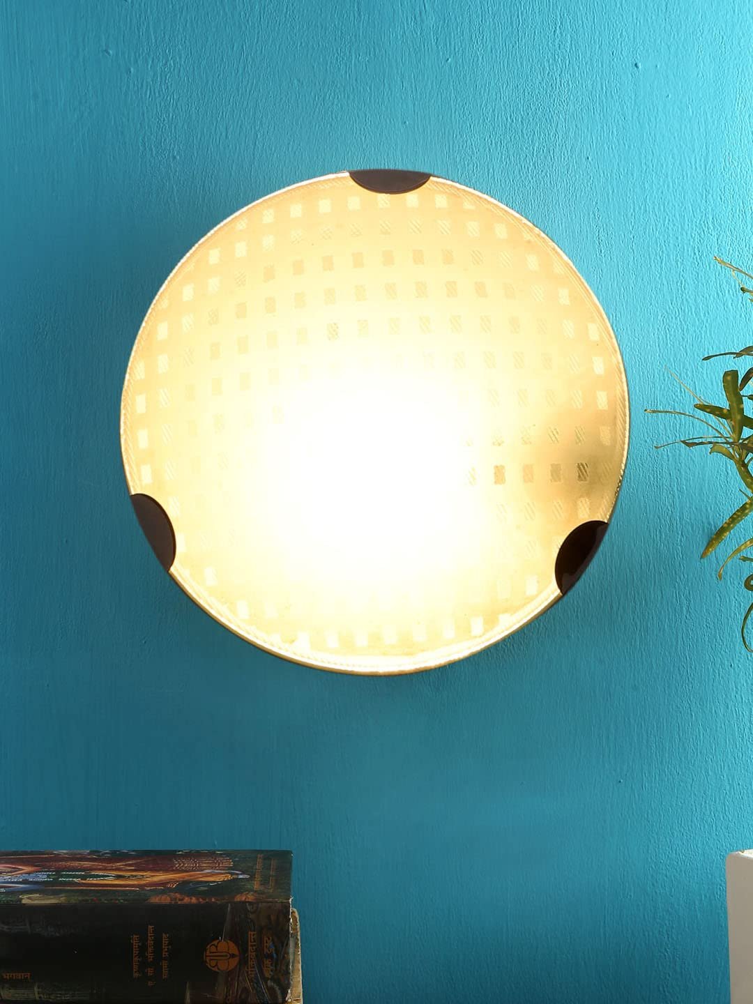 Glass Round Flush Mounted Wall Lamp (T07)
