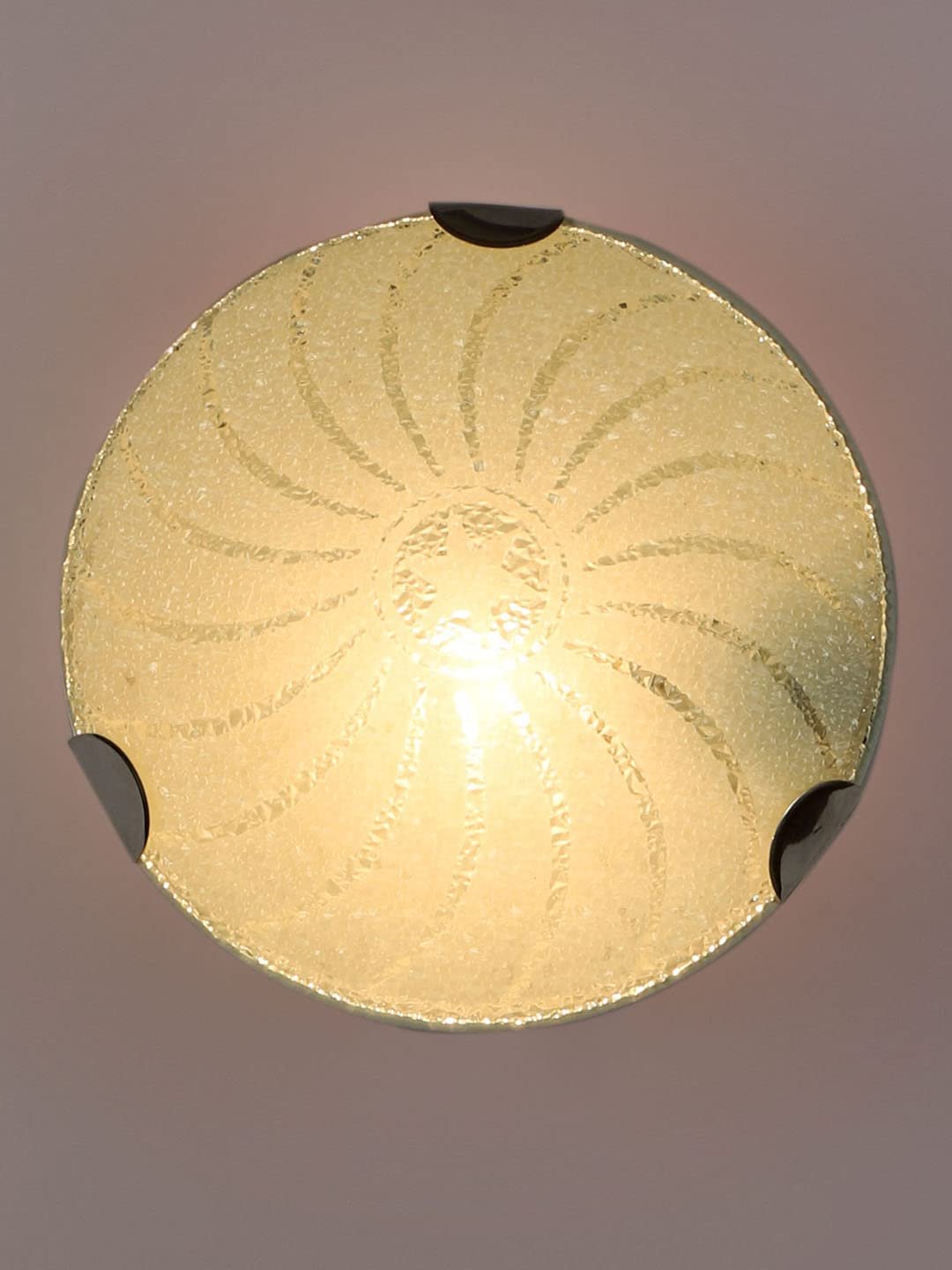 Glass Round Flush Mounted Wall Lamp (T08)