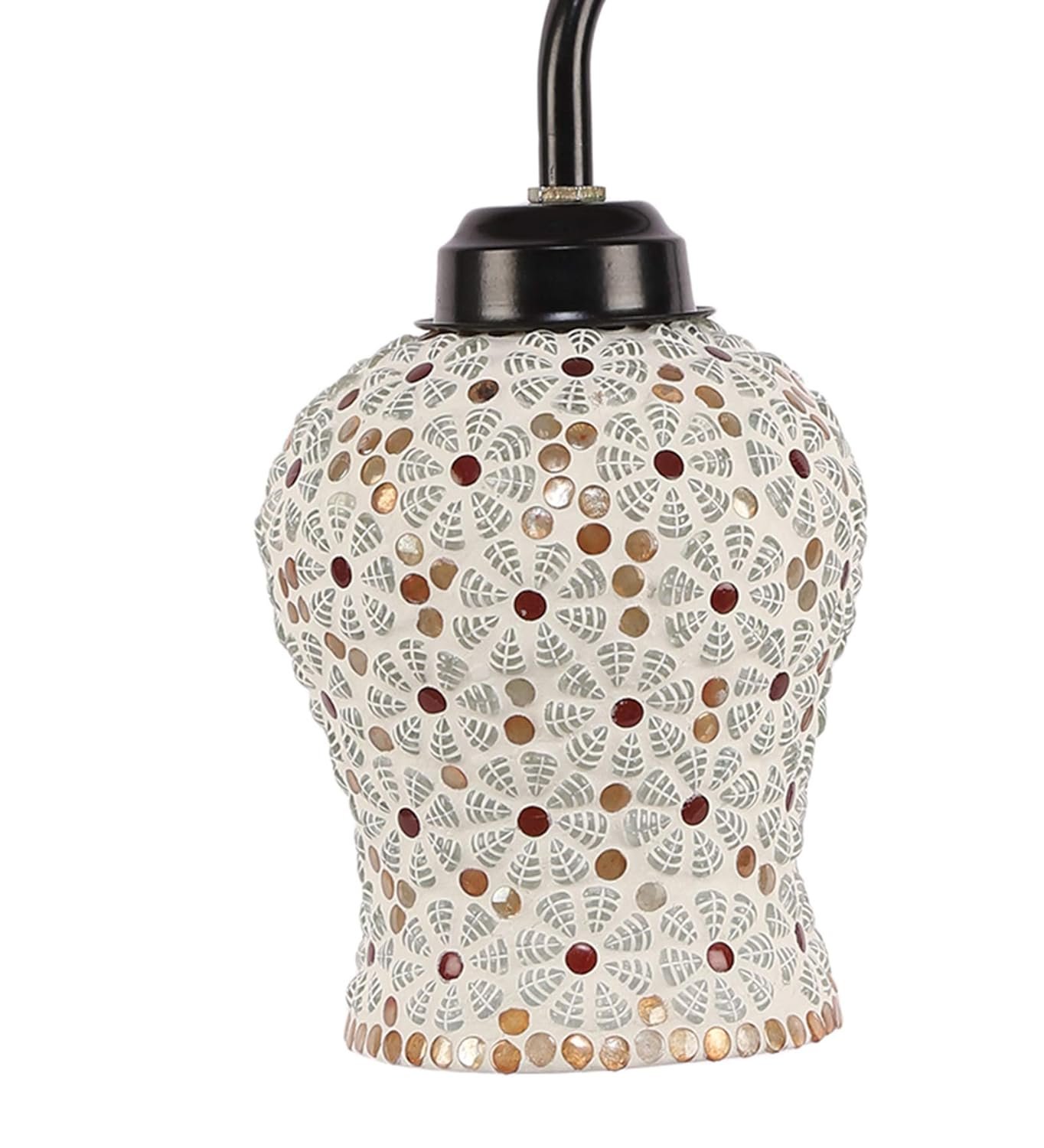 Mosaic Multicolor Glass Table LAMP with Black Base