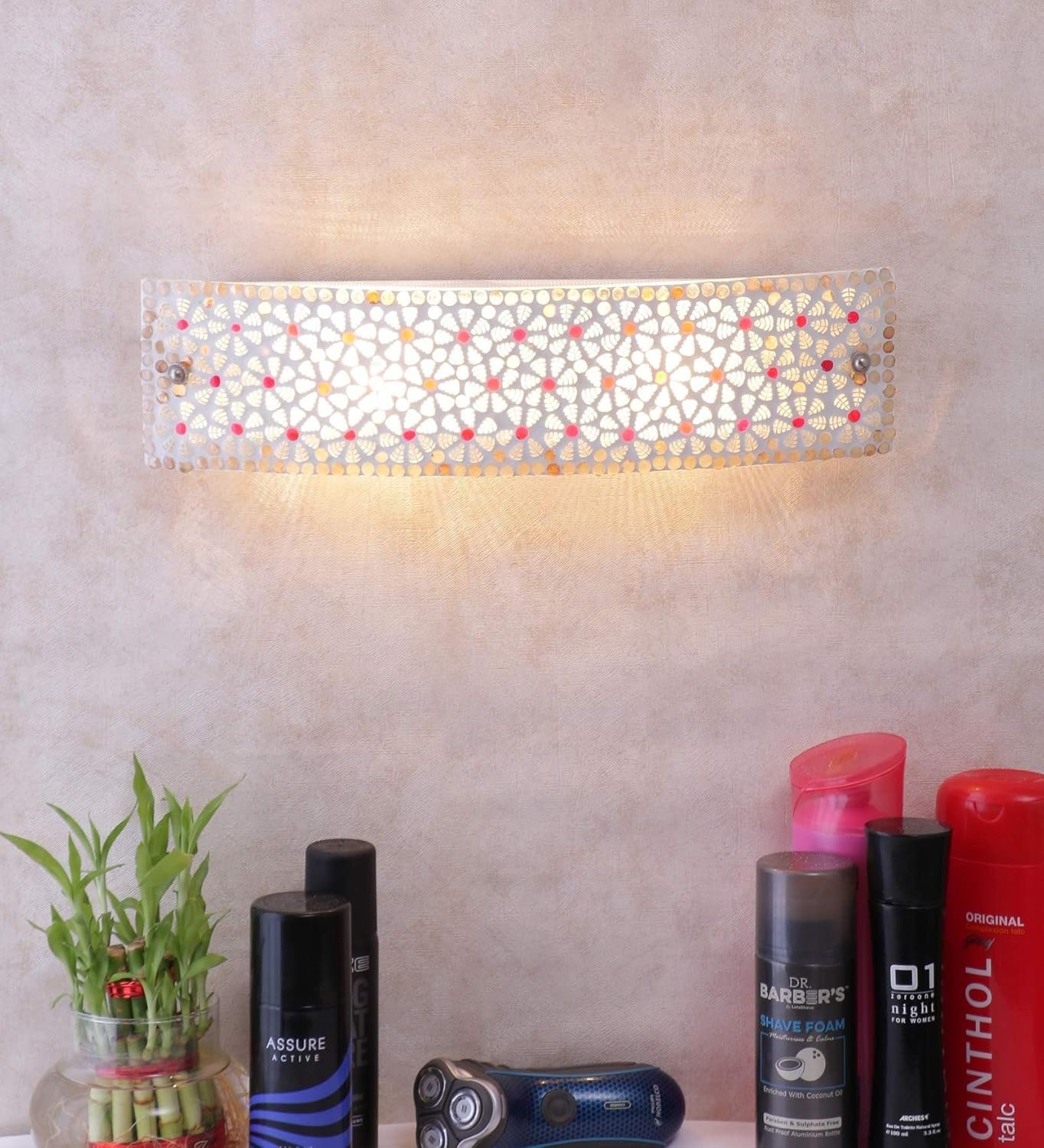 Mosaic Multicolor Glass Bathroom Light for wash Basin & Mirror