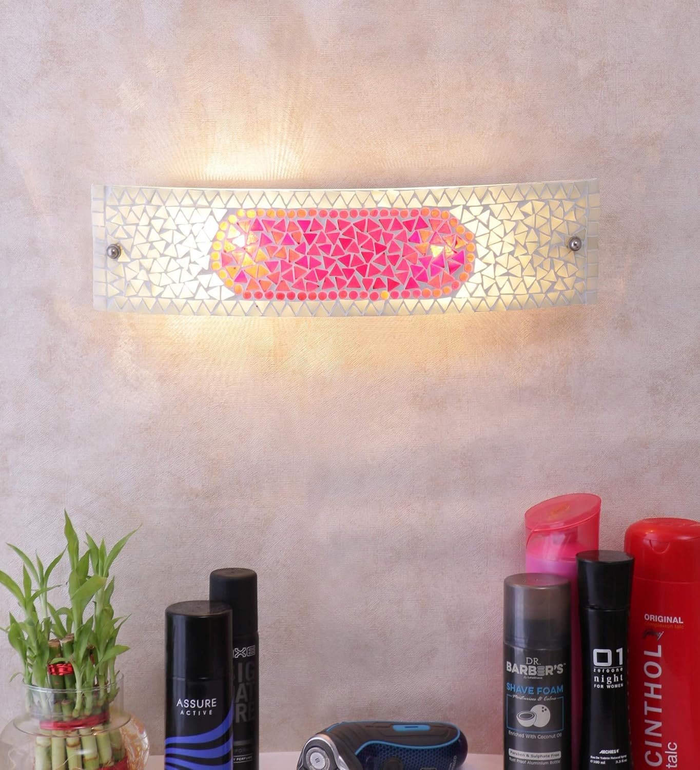 Mosaic Multicolor Glass Bathroom Light for wash Basin & Mirror
