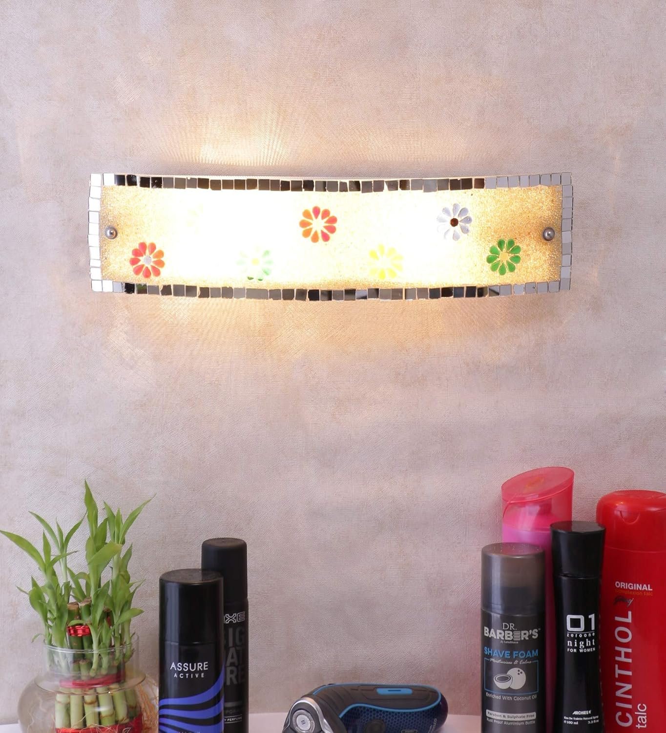 Mosaic Multicolor Glass Bathroom Light for wash Basin & Mirror