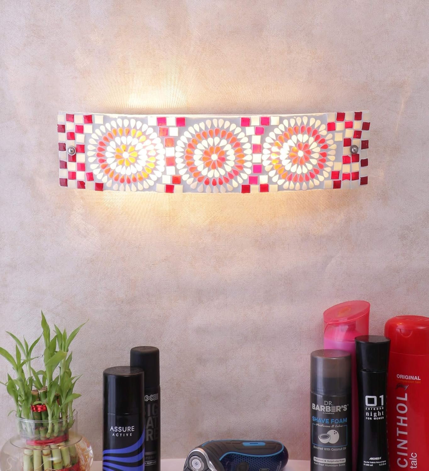 Mosaic Multicolor Glass Bathroom Light for wash Basin & Mirror