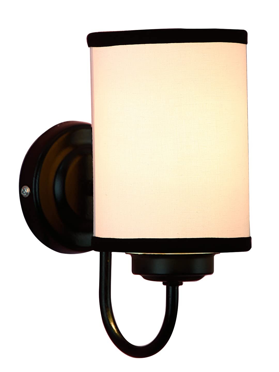 Multicolor Cotton Wall Mounted lamp with Black Base,V43