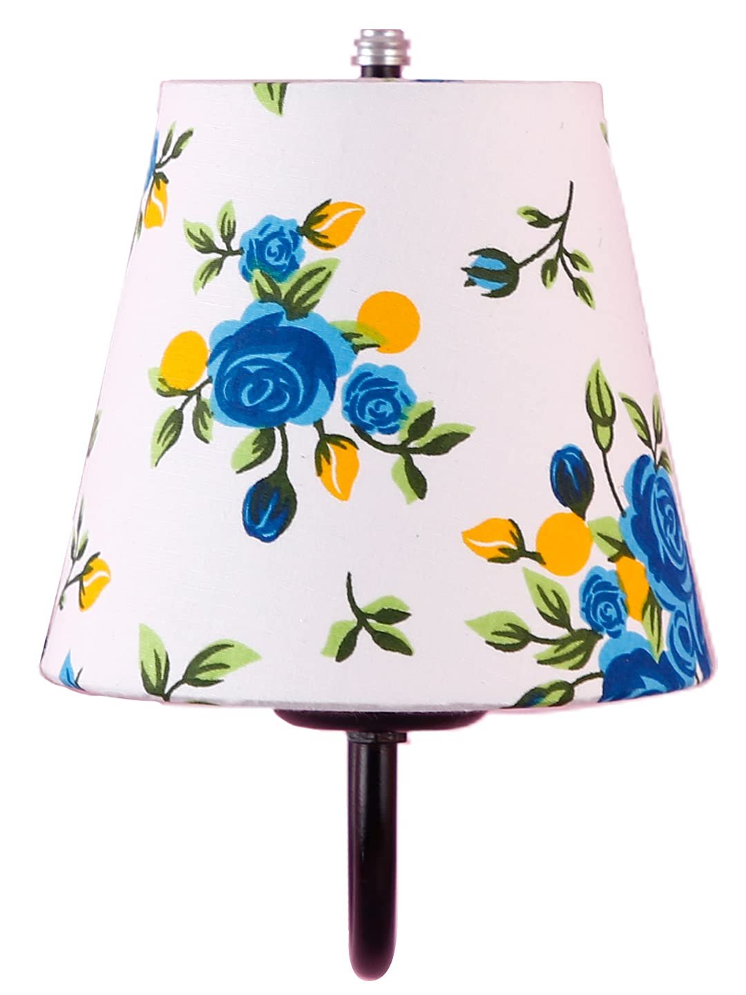 Multicolor conical Cotton Wall Mounted lamp with Black Base,V72