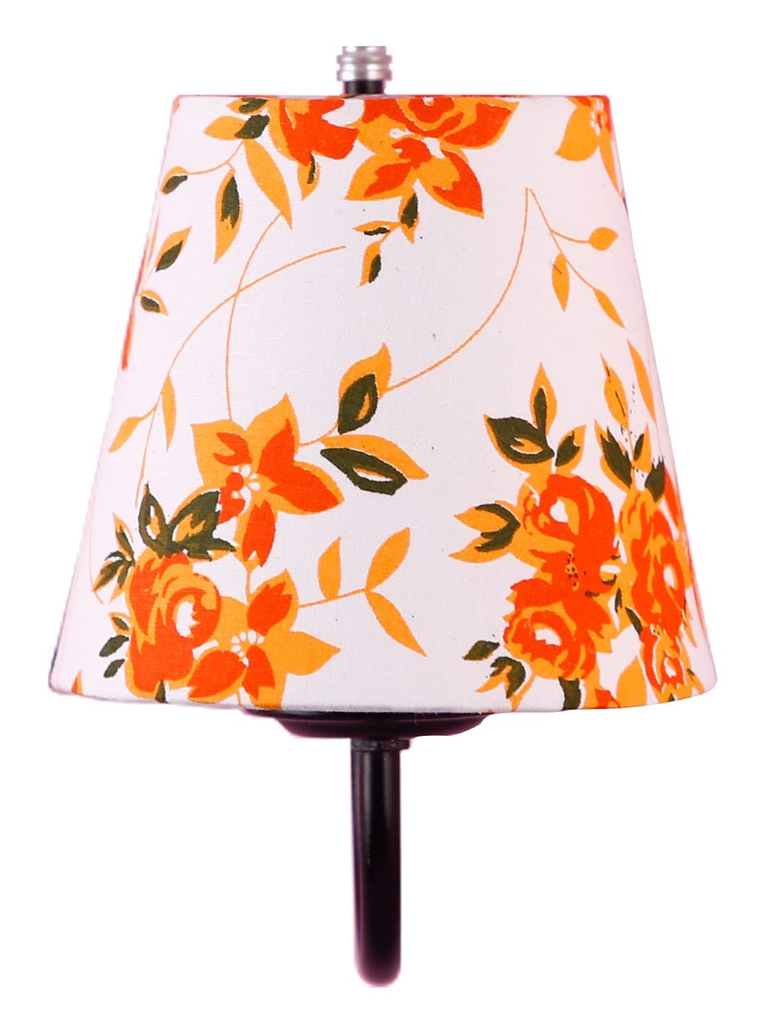 Multicolor conical Cotton Wall Mounted lamp with Black Base,V73